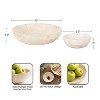 Kate and Laurel Lorah Wood Bowl Set, 2 Piece, White - 2 of 4