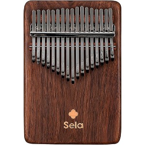 Sela 17 Note Solid Kalimba Black Walnut - 1 of 4