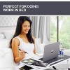 Lifelong White XL Foldable LapDesk Bed Tray Table with Drawer & Cup Holder – Portable Laptop Stand Desk for Home Office - 4 of 4