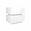 Vynxaria Modern 2-Drawer Bedside Table Nightstand - White High Gloss, RGB LED Light (APP/Remote/Bluetooth), Ample Storage - 4 of 4