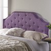 Contemporary Upholstered Headboard with Button Tufted Diamond Stitch & Nailhead Accents, Queen/Full Size Headboard -Christopher Knight Home - 2 of 4