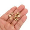 Unique Bargains Rhinestone Small Round Bulk Glass Spacer Beads for Jewelry Making Yellow 0.31" 100 Pcs - 3 of 4