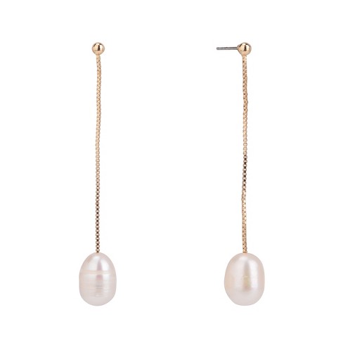 Laundry By Shelli Segal Linear Pearl Drop Earrings : Target