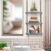 Sorbus 3-tier wood hanging rope shelf for home and more - 4 of 4