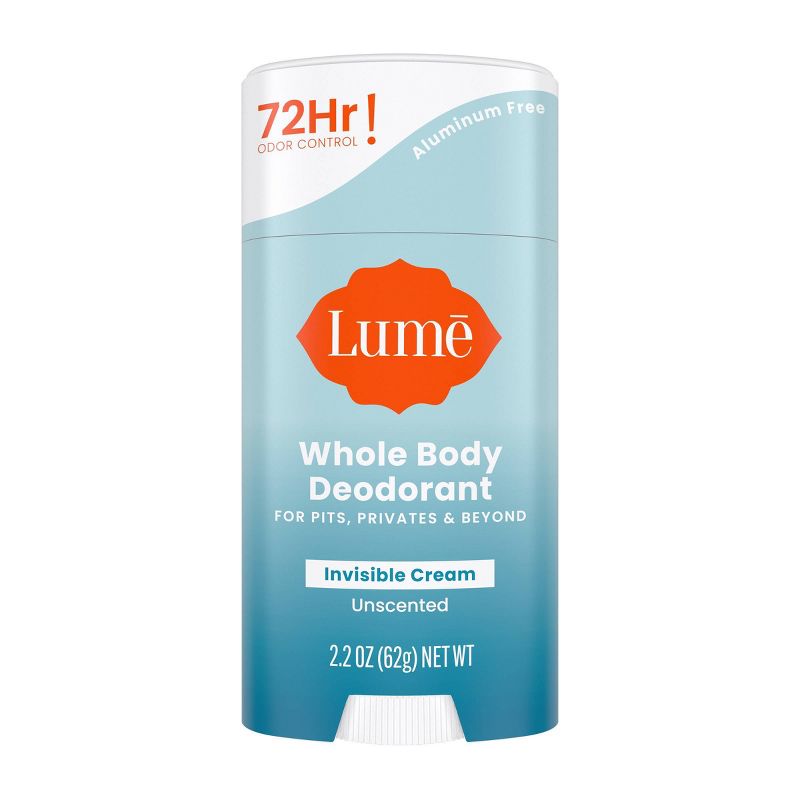 Lume Whole Body Women&#8217;s Deodorant - Invisible Cream Stick - Aluminum Free - Unscented - 2.2oz, 1 of 14