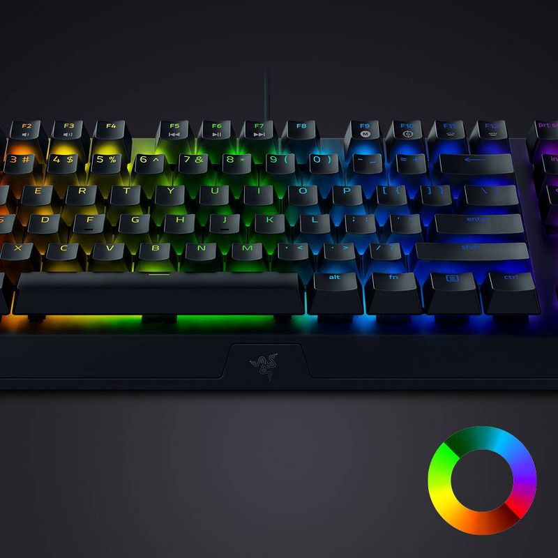 Razer BlackWidow V3 TKL - Compact Gaming Keyboard with Green Mechanical Switches, 4 of 11