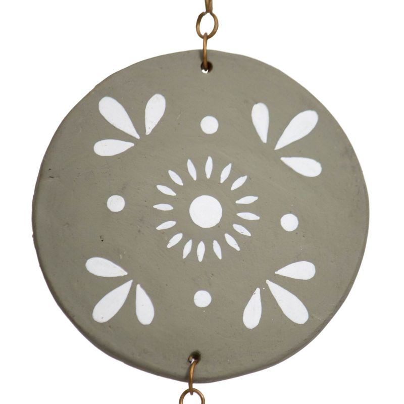 Gray Terracotta & Metal Wall Hanging - Foreside Home & Garden, 3 of 9