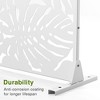 PexFix 72 in. x 47 in. Outdoor Privacy Rectangle Screen Galvanized Steel Panel Divider in White - 4 of 4