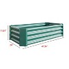 Kelly Galvanized Metal Patio Garden Bed, Raised Flower Box for Flower and Vegetable Planters, Outdoor Furniture - The Pop Home - 4 of 4