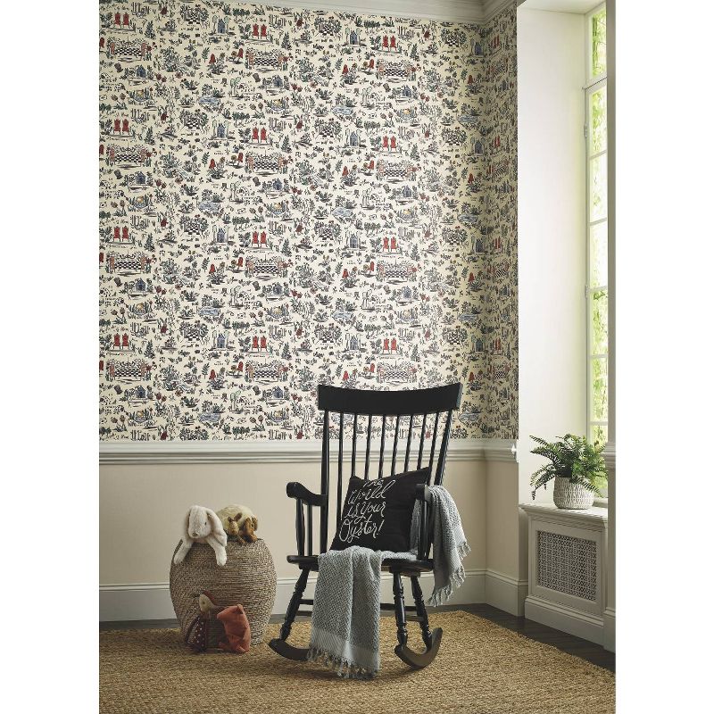 Rifle Paper Co. Wonderland Peel and Stick Wallpaper Pastel, 6 of 7