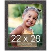 PosterPalooza | Shabby Chic Black Picture Frame - UV Acrylic, Foam Board Backing, Hanging Hardware - 2 of 4