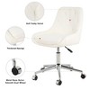 Okak Modern Teddy Fleece Upholstered Adjustable Office Chair Living Room Furniture,Small Swivel Task Chair for Office,Study,Studio - 4 of 4