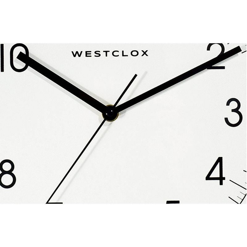 13.75&#34; Round Wall Clock Black - Westclox, 3 of 7