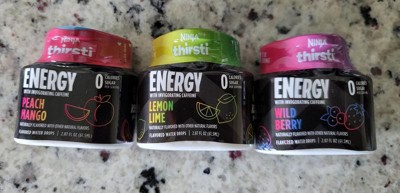 Ninja Sweetened Wild Berry Thirsti Energy Flavored Water Drops/3pk  Wcfwdbram : Target