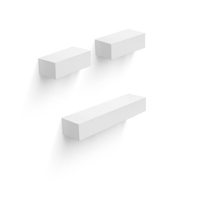 Syemin Decorative Wall Shelf Floating Shelves for Wall, Wall Shelves for Decor Storage, Wall Picture Ledge Shelf, Black, 17.72"*4.92"*1.97"