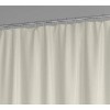 LunaLulinlk Red and Ivory Colorblock Printed Shower Curtain - 4 of 4