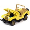 Jeep CJ-5 Yellow w/ Golden Eagle Graphics Classic Gold Collection Ltd Ed to 7418 pcs 1/64 Diecast Model Car by Johnny Lightning - image 3 of 3