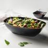 Posh Setting Black and Gold Rim Oval Salad Bowl - 72 oz. - 4 Pack - 2 of 4