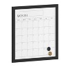 Martha Stewart Magnetic Monthly Calendar Dry Erase Board with Woodgrain Frame Black: Office Desk Organization & Drawer Set - 4 of 4