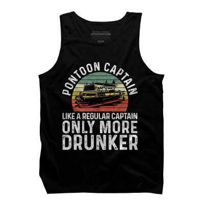 Men's Design By Humans Pontoon Captain, Different Than Other Captains By MeowShop Tank Top