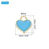 Unique Bargains Metal Bulk Elegant DIY Crafts Jewelry Making Heart Pendant 50 Pcs - 2 of 4