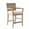NicBex Rattan Dining Chairs Upholstered Chair Cane Back Counter Stool Suitable for Dining Room, Cream, Natural - 2 of 4