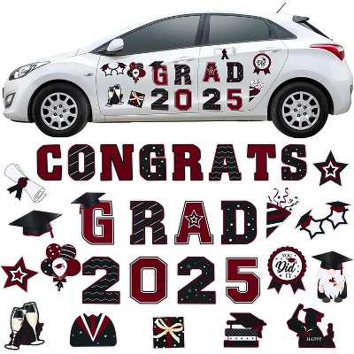 TruAIR 2025 Graduation Car Magnets Decoration (30-Pack)