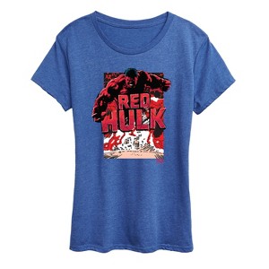 Women's - Marvel - Angry Red Hulk Short Sleeve Graphic T-Shirt - 1 of 4