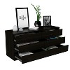 Sapphtopaz Double Dresser for Bedroom Modern Drawer Organizer with Black Metal Pulls Storage Cabinet for Kids Room, Living Room - 2 of 4
