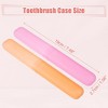 Unique Bargains Lightweight Plastic Travel Toothbrush Case 7.48"x1.06" 2 Pcs - 4 of 4