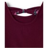 The Children's Place Baby Girls Long Sleeve Floral Bow Back Dress Burgundy 18-24 M - 2 of 3