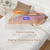 Soft flannel electric blanket with 6 heating levels and 4 hours auto shut-off, 4 hours time setting, ETL certified electric lap blanket - 2 of 4