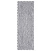 Garvee Scalloped Braided Printed Area Rug Washable Non Slip Low Pile Accent Rug Soft Foldable Rugs - 3 of 4