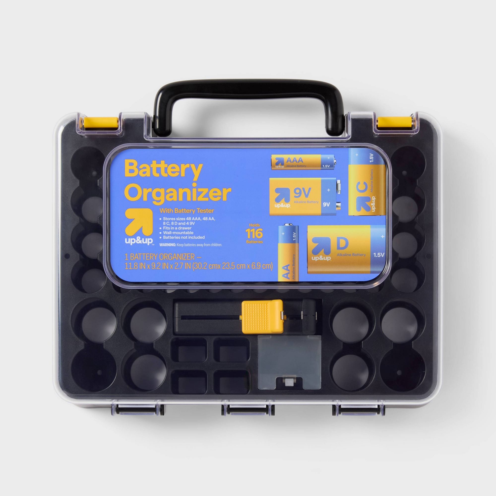 Battery Organizer with Battery Tester - up&up™