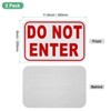 Unique Bargains Waterproof Reflective Rust Free Do Not Enter Sign 2 Pcs - 2 of 4
