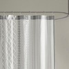 PAGED Cotton Shower Curtain, Unique Striped Chevron Texture, Machine-Washable Fabric - 2 of 4