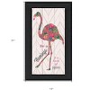 HomeRoots Be A Flamingo Black Framed Print Wall Art - 3 of 3