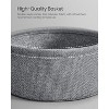 Simple Trending Small Bedside Table with Fabric Basket Ebony Black + Slate Gray - 4 of 4