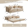 Convertible Modern Sofa Bed with Memory Foam and Modular Design for Living Room -3irtyhousy - 4 of 4