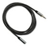 SatelliteSale Auxiliary 3.5mm Audio Jack Male to Female Digital Stereo Aux Extension Cable Universal Wire Black/White Nylon Cord - 2 of 4