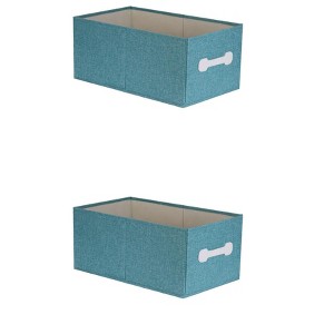 REGALWOVEN Fabric Collapsible Storage Bins with Handles 2 Pcs - 1 of 4