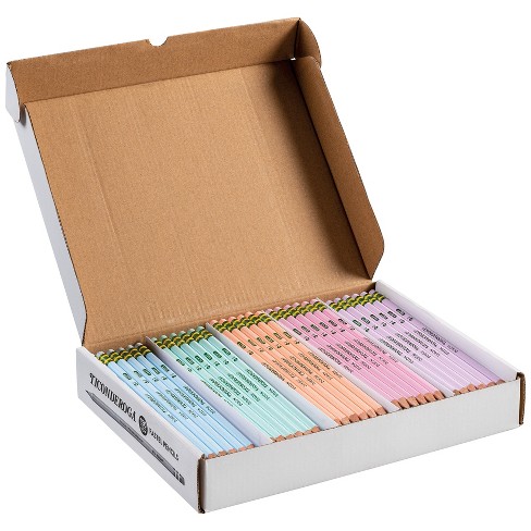 Ticonderoga® #2 Pastel Pencils, 5 Assorted Colors, 150 Count : Target
