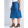 Avenue Women's Plus Size Taylah Denim Skirt - 4 of 4