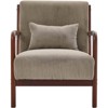 RISOKEYS Mid-Century Modern Accent Chair with Pillow: Stylish Corduroy Upholstery & Easy Assembly - for Living Room, Bedroom, Balcony Decor - 4 of 4
