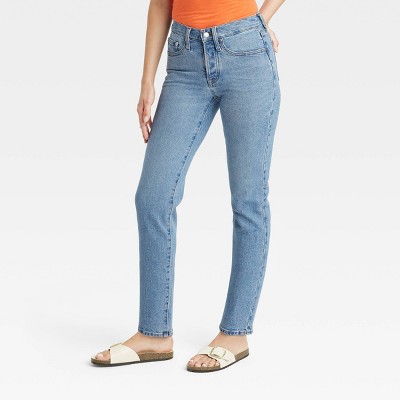 Women's Mid-Rise 80's Slim Fit Jeans - Universal Thread™
