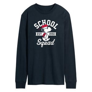 Men's - Peanuts - Snoopy School Squad Long Sleeve Graphic T-Shirt - 1 of 4