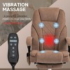 Heated Reclining Massage Office Chair with Footrest, Adjustable Height & Padded Seat for Home or Work-3irtyhousy - 2 of 4