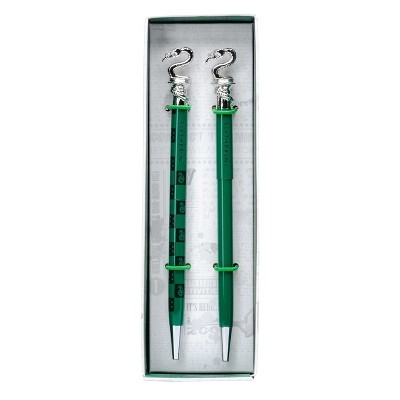 Harry Potter: Slytherin Pen and Pencil Set (Set of 2) - by  Insight Editions (Hardcover)