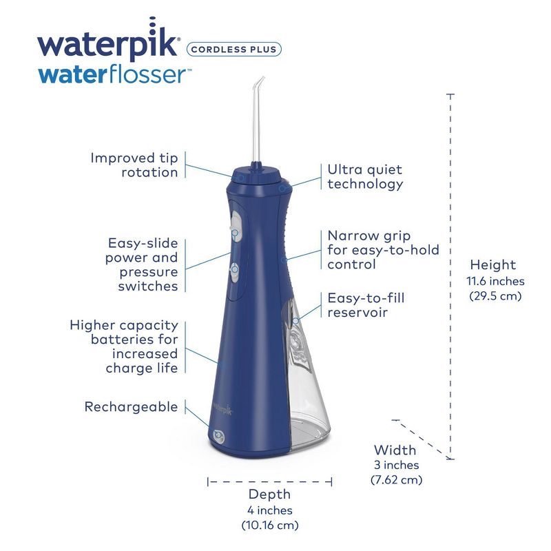 Waterpik Rechargeable Cordless Plus Water Flosser    , 6 of 18