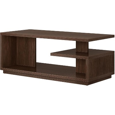 Tribesigns 47.24-inch 3-tier Coffee Table with Storage Shelf for Living Room